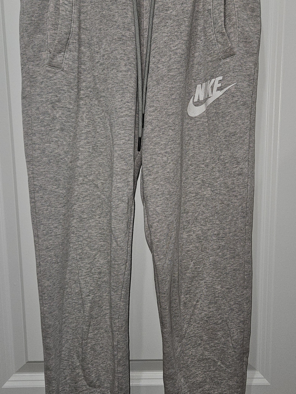 Nike Gray/Pink Women's Heathered Jogger Pants with Logo